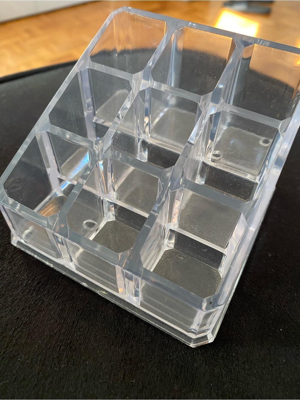 Clear Acrylic 9-Compartment Lipstick Organizer